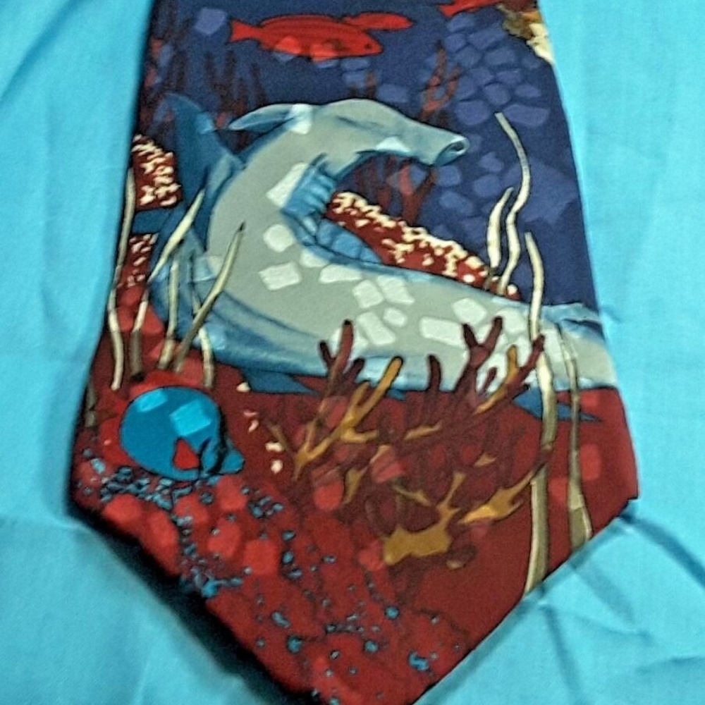 Hammerhead Shark 58" Silk Tie WWF Design #207